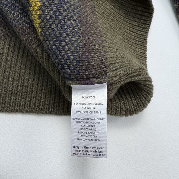 Toad&Co Cazadero Fair Isle Sweater Mens Sz XXL Fir Green Non Mulesed‎ Wool Blend - Picture 7 of 7